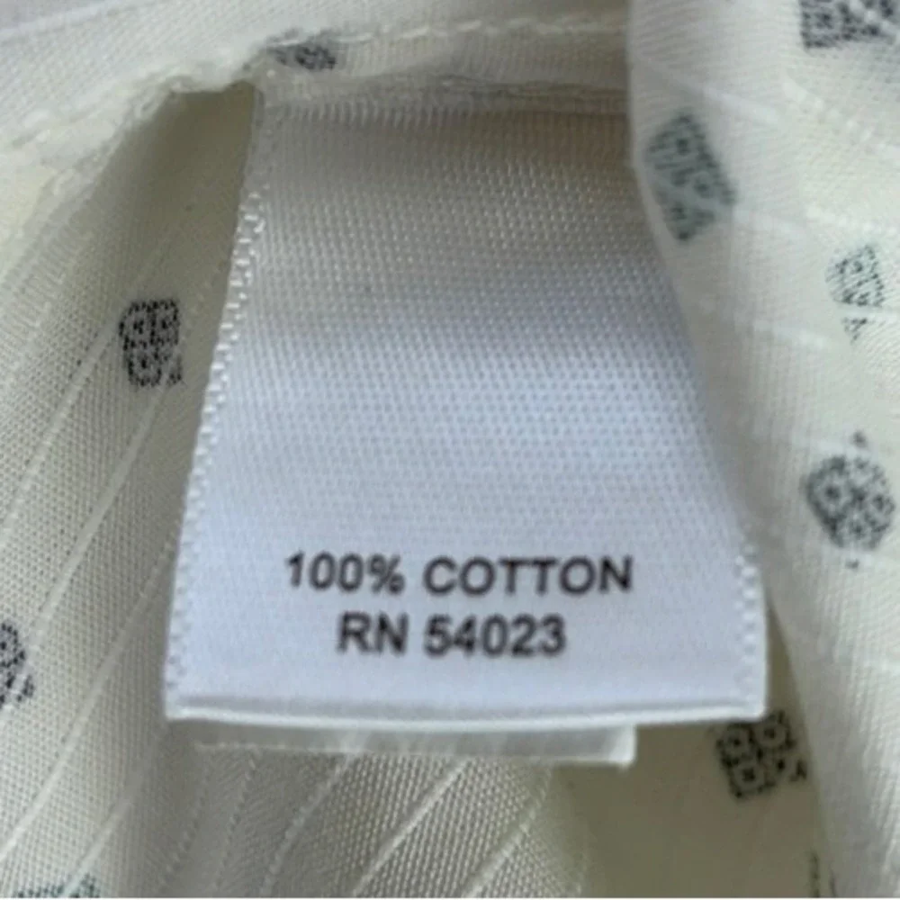 Banana Republic Slim Fit Men's XL White Diamond Print Long Sleeve Shirt EXC